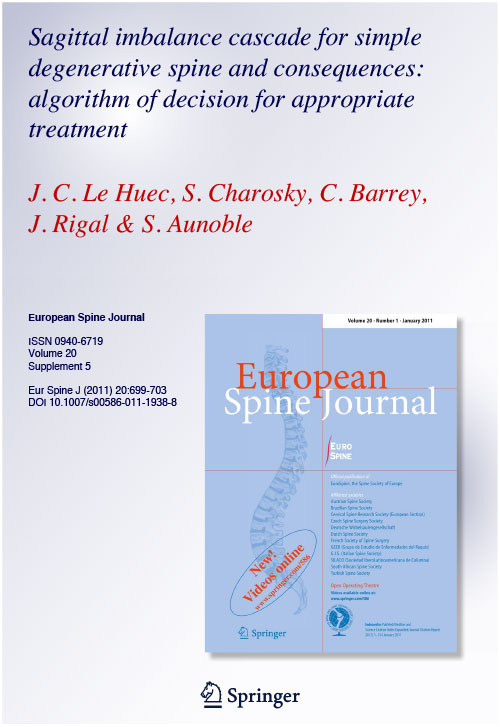 Sagittal imbalance cascade for simple degenerative spine and consequences: algorithm of decision for appropriate treatment